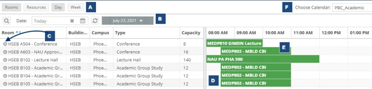 Scheduling Grid Navigation