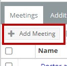 Add Meeting Button